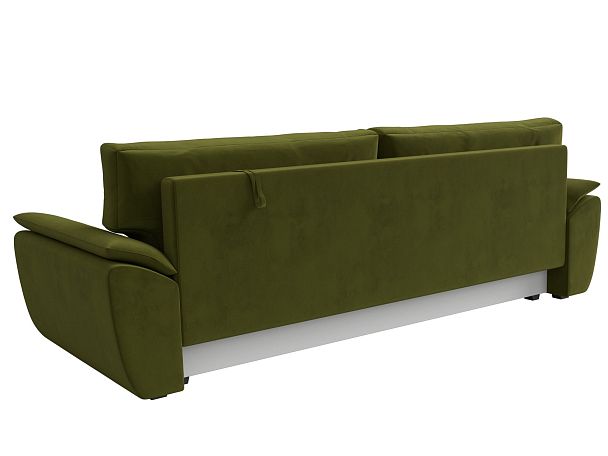 Прямой диван Нэстор Лайт (полностью микровельвет зеленый) - Вид 6