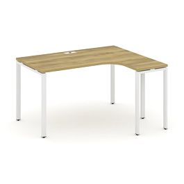 Concept Стол эргономичный CN.SA-001(R) Дуб Винченцо/Металл Белый 1380*1180*750 - Фото предпросмотра