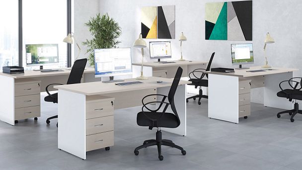 Передняя панель стола 180 Tess 165x1,6x35 дуб крафт золотой - Вид 26