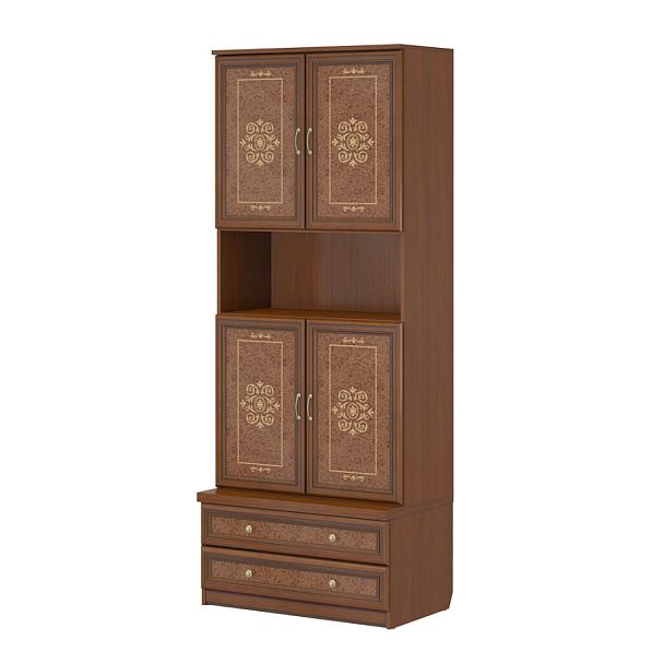 Шкаф "Версаль люкс"  ПК-ВРЛ-Ш2ЯВ229Х90/И3/35-В1-198 орех орвието - Вид 1