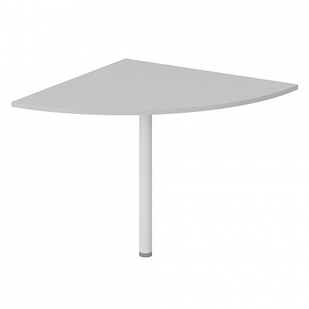 Брифинг приставка, столешница 18 мм "Логистика" ПК-ЛОГ-ПР80Х80-В1-19 серый - Вид 1