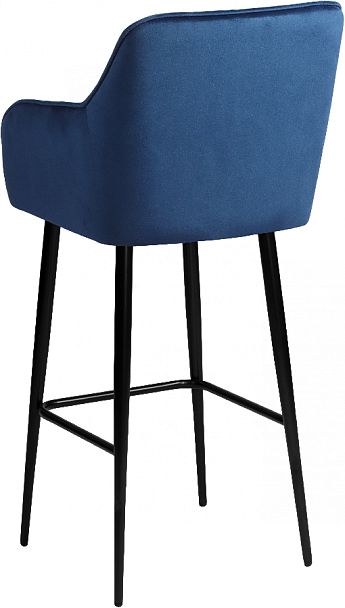 Барное поворотное кресло Мони К, Confetti blue/черный - Вид 6