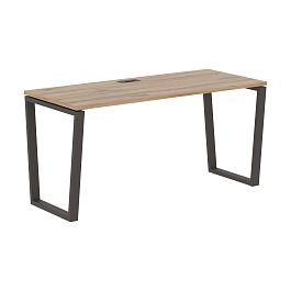 Стол прямой EVST 1567 Дуб Денвер светлый/Мокко 1560х670х750 EDIS - Фото предпросмотра