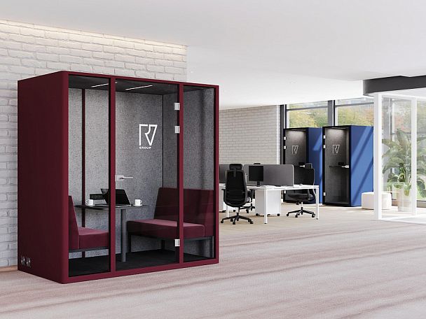 SoundCube RV UNO з/с-стекло  SDC-1.0-GL Синий/Зимний Лес/Антрацит/Прозрачный/Серый 1041*1070*2278 - Вид 3