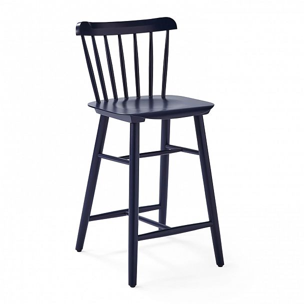 Стул Такер полубарный, черный графит деревянный - Вид 2