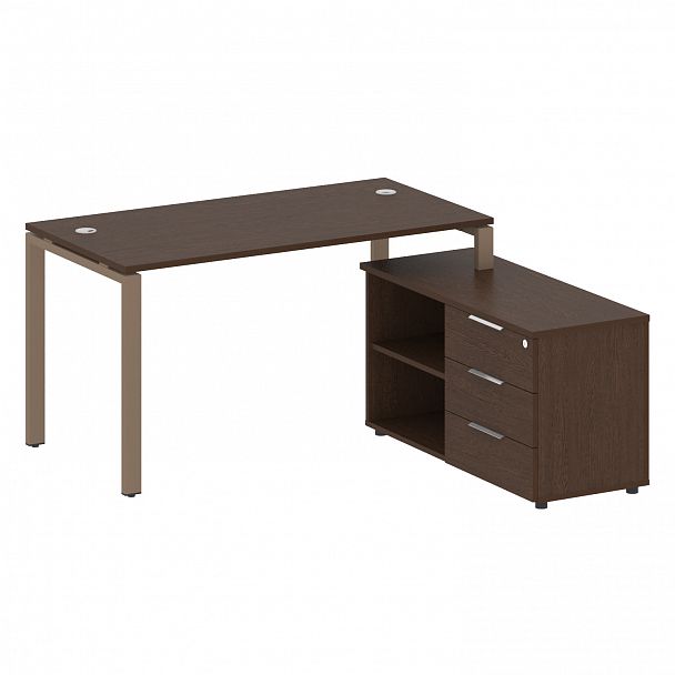 Рабочая станция "Metal System" БП.РС-СТС-2.3 венге/мокко - Вид 1