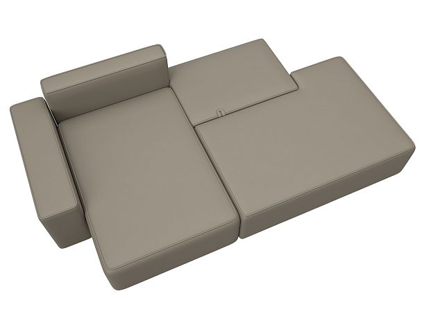 Диван угловой Лига-079 угол левый Экокожа бежевый - Вид 8