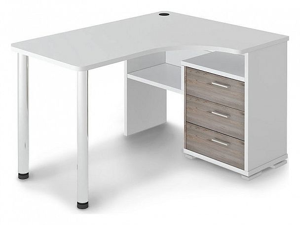 Стол письменный Домино СР-132С Белый/Нельсон правый - Вид 1