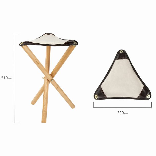 Стул художника складной из бука, 33х29х51 см, лакированный, хлопок, BRAUBERG ART CLASSIC, 192258 - Вид 8