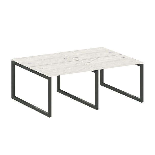 Metal System Quattro Р. ст. на 4 раб. места на О-образном м/к 50БО.СМ-4.1 Дуб наварра/Антрацит металл 2000*1475*750 - Вид 1