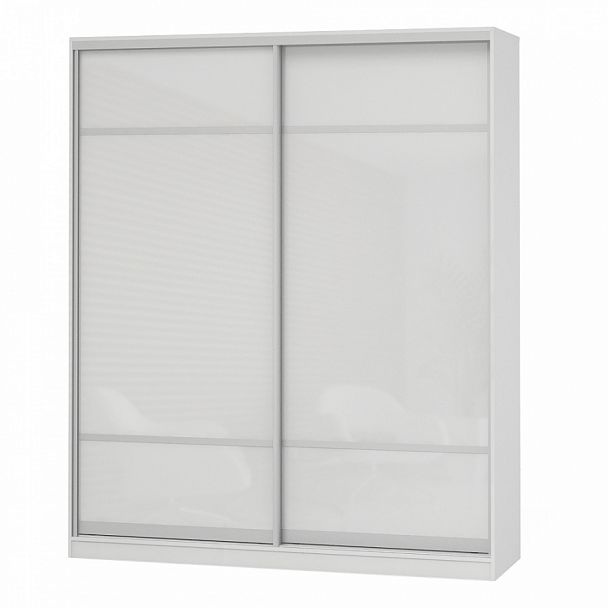 Шкаф Дерби 1965 ДСП-ДСП "Шкафы-купе" ПК-ДЕБ-Ш215Х197Д/1-В1-1085 белый - Вид 1