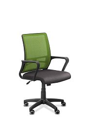 Кресло Акцент сетка YM/ткань Bahama / салатовая/серая - Фото предпросмотра