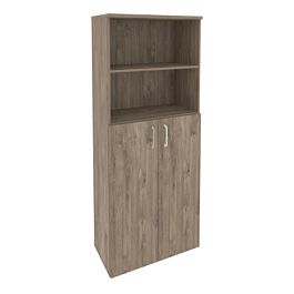 Onix Шкаф высокий широкий O.ST-1.6 Тиквуд темный 800*420*1977 - Фото предпросмотра