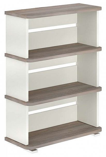 Стеллаж Домино СБ-25/3 Белый/Нельсон - Вид 1