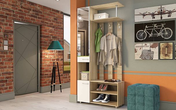 Стенка для прихожей Бруно СТЛ.317.01 - Вид 1