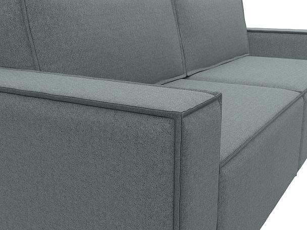 Диван прямой Куба Рогожка серый - Вид 4