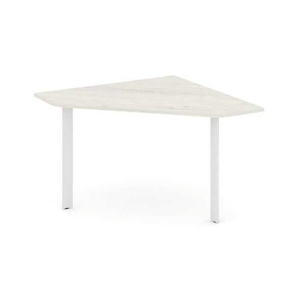 Style Project Next Угловой элемент переговорного стола SN-59.UPRG-031 Дуб Наварра/Металл Белый 1180*1180*750 - Вид 1