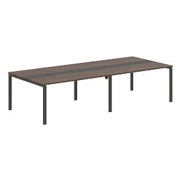 Конференц стол EUCT 3114 Дуб Денвер темный/Мокко 3132х1346х750 EDIS - Фото предпросмотра