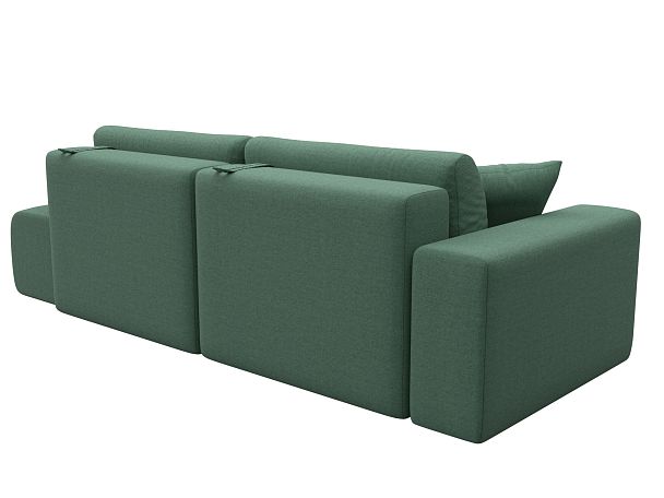 Диван прямой Лига-036 НПБ Модерн подлокотник слева Рогожка зеленый - Вид 6