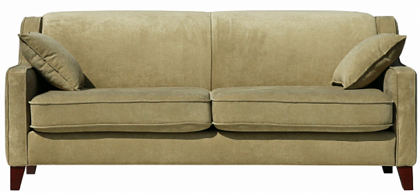 АРМАН КОМФОРТ, ДИВАН ТРЕХМЕСТНЫЙ С ПОДЛОКОТНИКАМИ (2000*930*810), Velvet Lux 11  хаки "Мягкая мебель для кабинета" ТК-001273400711 зеленый - Вид 1