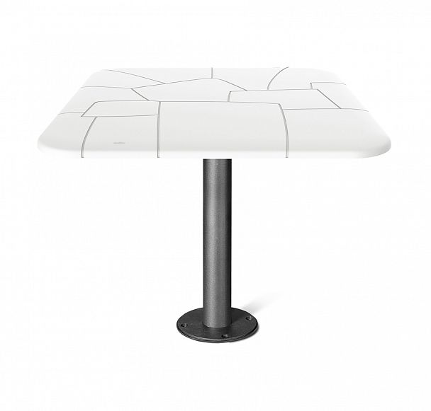 Стол Sheffilton SHT-TU13/TT30 83/83 черный муар/белый - Вид 2