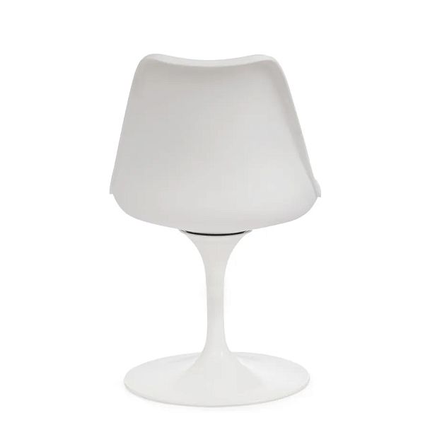 Стул Тулип Фэшн Чаир/Tulip Fashion Chair (мод.109)/1 шт. в упаковке, металл/пластик/PU, белый / белый - Вид 4
