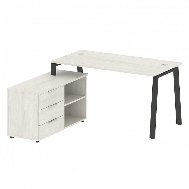 Рабочая станция "Metal System" БА.РС-СТС-2.3 дуб наварра/антрацит - Вид 2