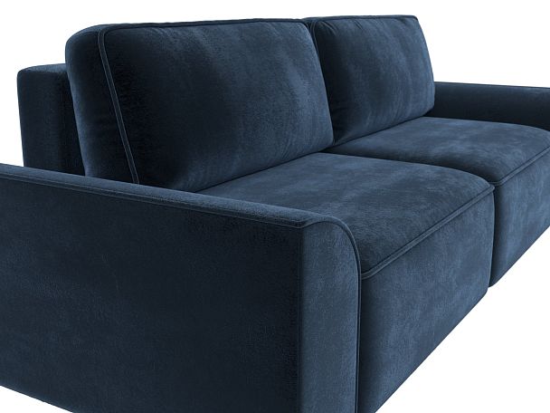 Диван прямой Лига-048 НПБ Велюр синий - Вид 4
