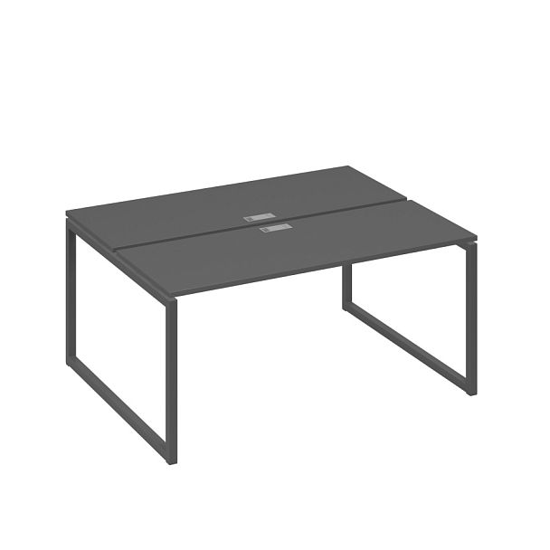 Рабочая станция каркасе QUATTRO (2х160) A4 А4 Б4 172 БП антрацит премиум / металлокаркас антрацит - Вид 1