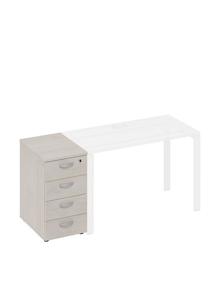 Тумба приставная 4-х ящичная с замком A4 A4 9220 БП дуб шамони - Вид 1