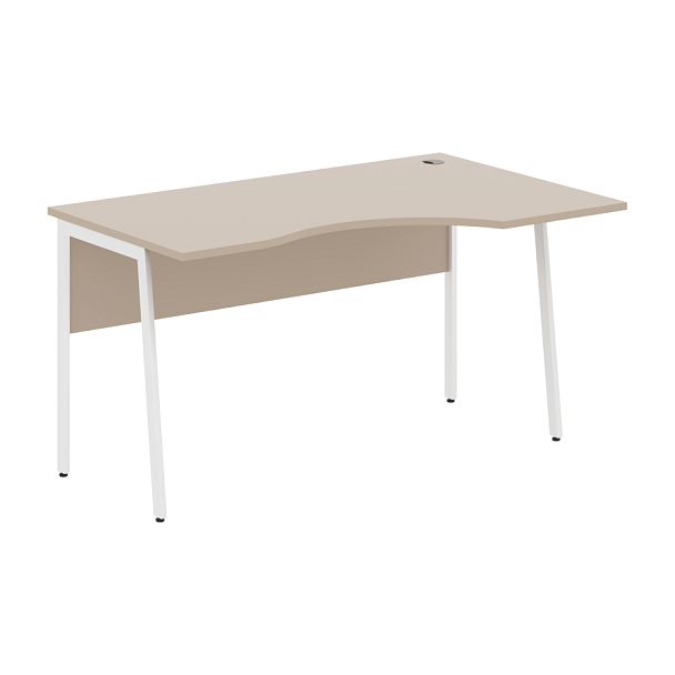 Стол прямой СА-2P(R) Мокачино/Белый 1400х900х755 IMAGO PLUS - Вид 1