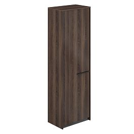 Шкаф высокий узкий (для одежды), 640х410х1994  / корпус: дуб адриа, фасады: дуб адриа Риф / Reef - Фото предпросмотра