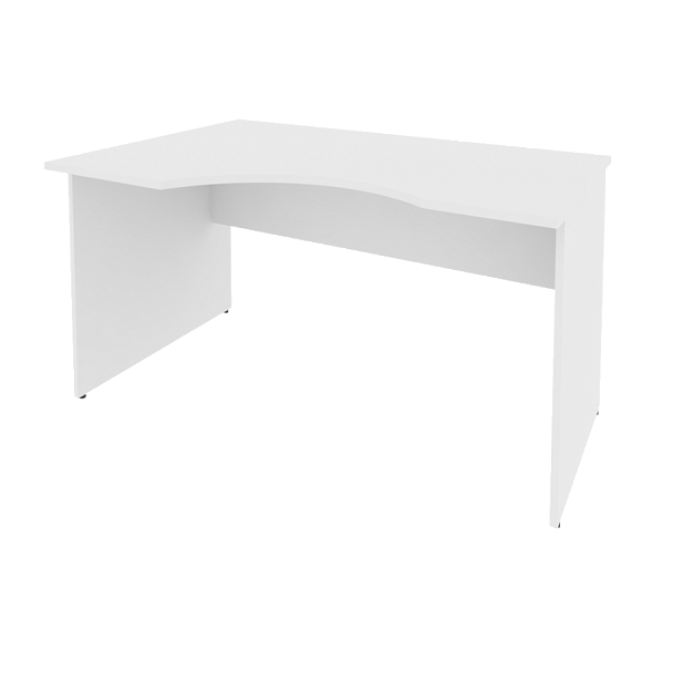 Riva Стол криволинейный левый А.СА-2 (L) Белый 1400*900*750 - Вид 1