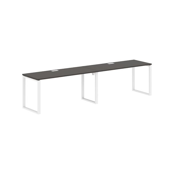 Стол 2-х местный EQWST 3167 Мокко/Белый 3126х670х750 EDIS - Вид 1