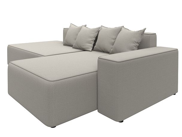 Диван угловой Лига-079 угол правый Рогожка бежевый - Вид 3