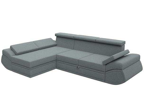 Диван угловой Лига-032 левый угол Рогожка серый - Вид 9