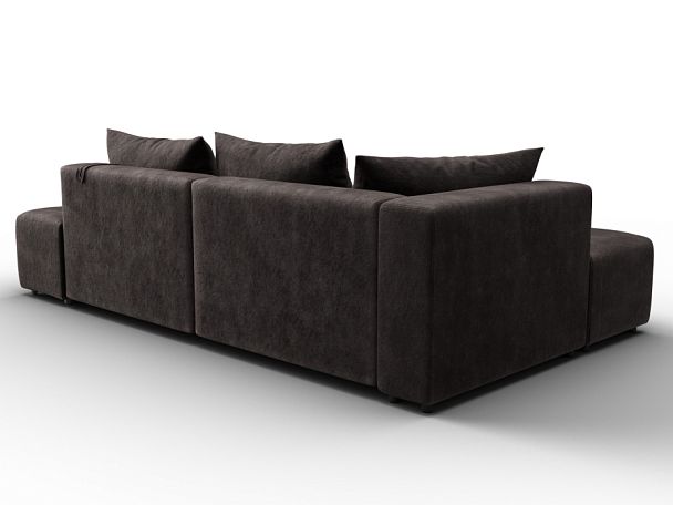 Диван угловой Лига-103 НПБ угол левый Велюр коричневый - Вид 5