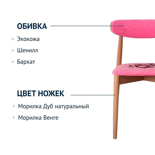 Стул Роквелл, велюр Teddy 833, вышивка черная змея - Вид 7