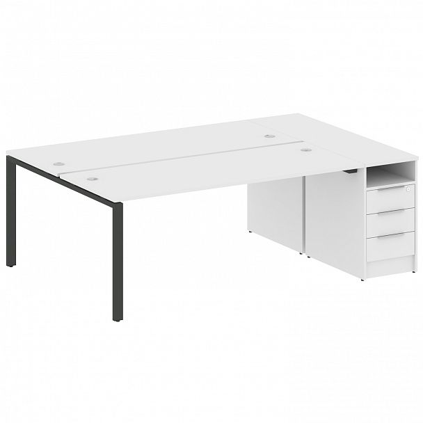 Рабочая станция "Metal System" БП.РС-СТП-2.5 белый/антрацит - Вид 1