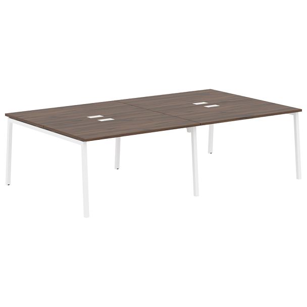 Стол 4-х местный ELWST 2716 Дуб Денвер тёмный/Белый 2726х1606х750 EDIS - Вид 1