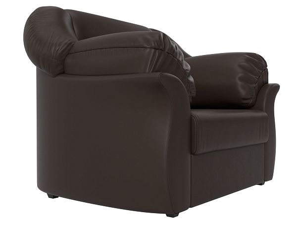 Кресло Карнелла (полностью экокожа коричневая) - Вид 3