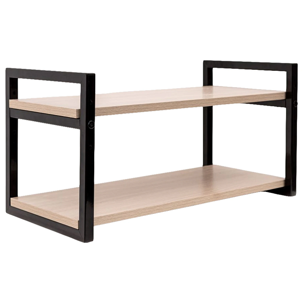 Полка BRABIX "SMART WS-002", 580х290х300 мм, ЛОФТ, 2 полки, металл/ЛДСП ясень шимо светлый, 641951 - Вид 3