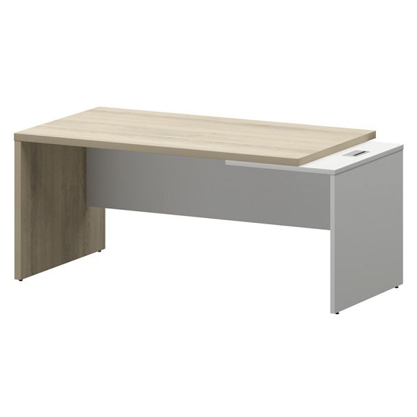 Стол руководителя правый KZ-18R Кронберг/Белый 1800x900x750 Кортез - Вид 1