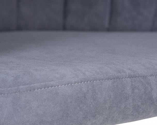 Стул обеденный DOBRIN NAOMI (ЭМАЛЬ ЧЕРНЫЙ МУАР велюр Catania Steel) - Вид 8