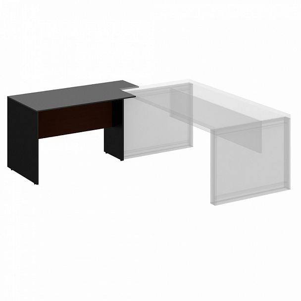 Стол приставной "Парламент" ПК-ПРЛ-СТП140Х70Л-В1-981 темный орех - Вид 1