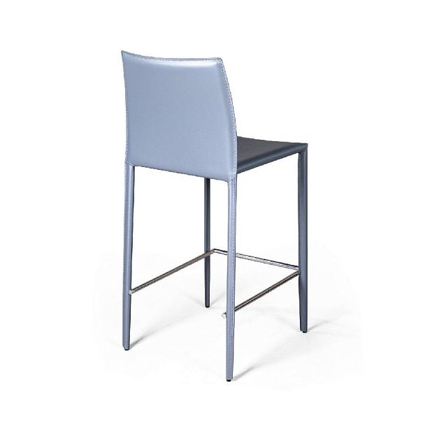 Стул полубарный Rolf, кожа антрацит - Вид 5