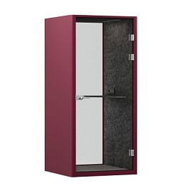 SoundCube RV UNO з/с-стекло  SDC-1.0-GL Бордовый/Морская галька/Антрацит/Прозрачный/Серый 1041*1070*2278 - Фото предпросмотра