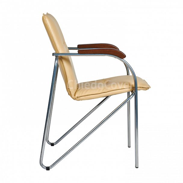 Стул Самба, бежевый, каркас хром - Вид 4