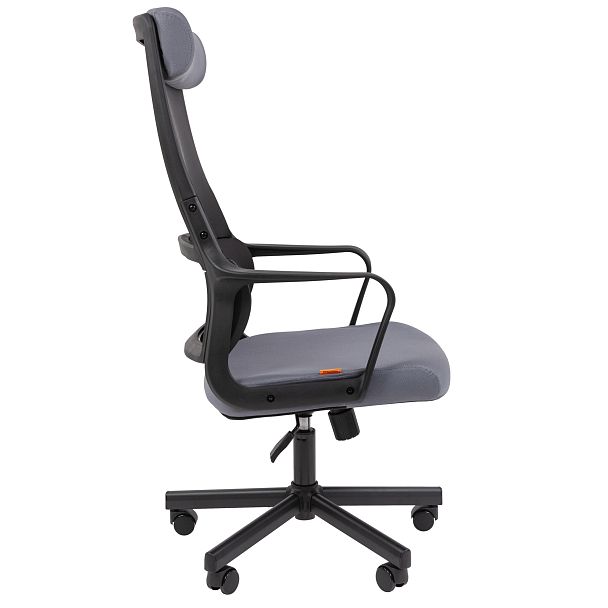 Кресло CHAIRMAN 590, ткань/сетка, черный/серый - Вид 4