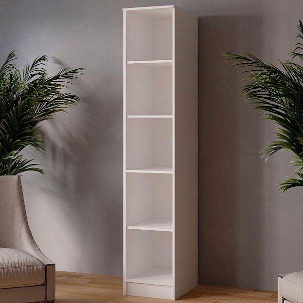 Пенал Лагуна-04 (400*2100*510) белый/дуб юкон - Вид 2